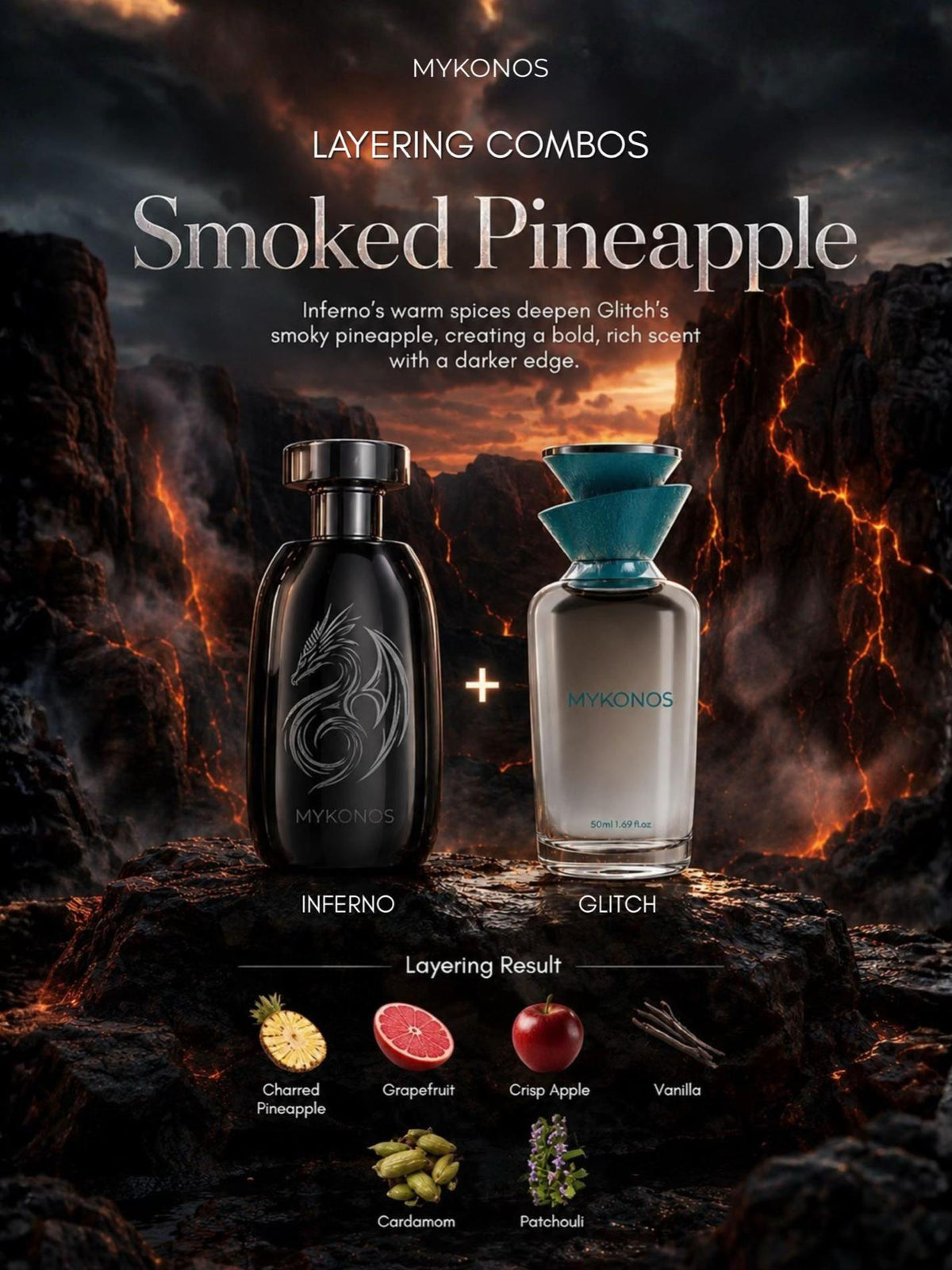 Smoked Pineapple: How to Layer Mykonos Inferno and Glitch
