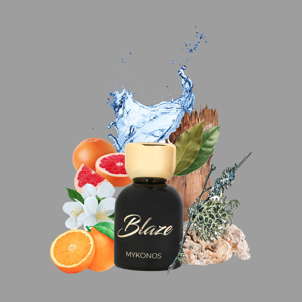 Mykonos Blaze Eau de Parfum – styled shot 1