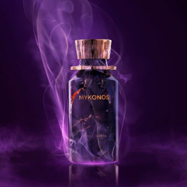 Mykonos Dark Secret Extrait de Parfum – styled shot 1