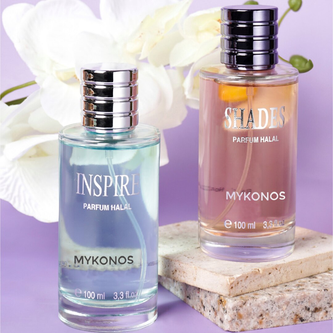 Mykonos Inspire Perfume – styled shot 1