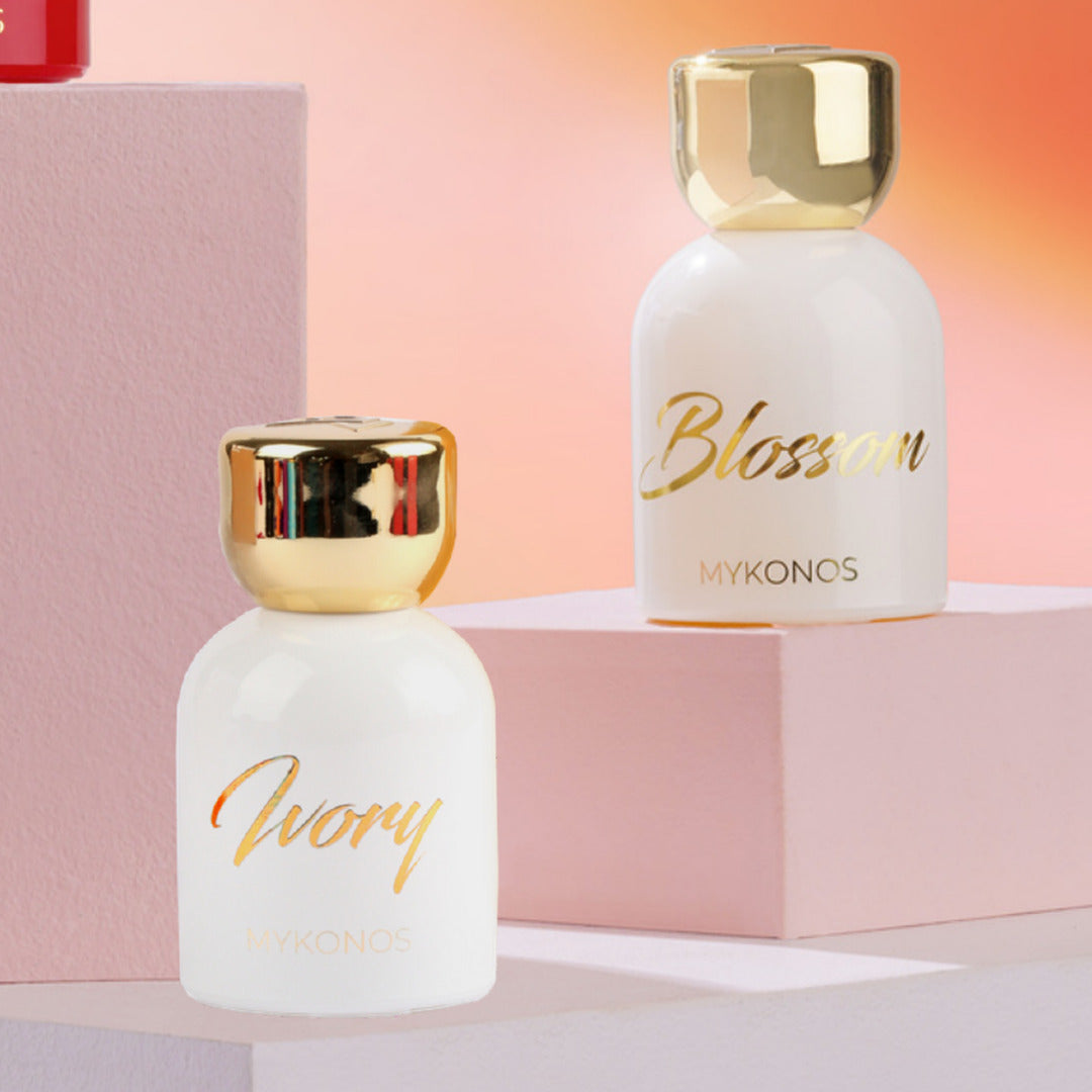 Mykonos Ivory Eau de Parfum – styled shot 2