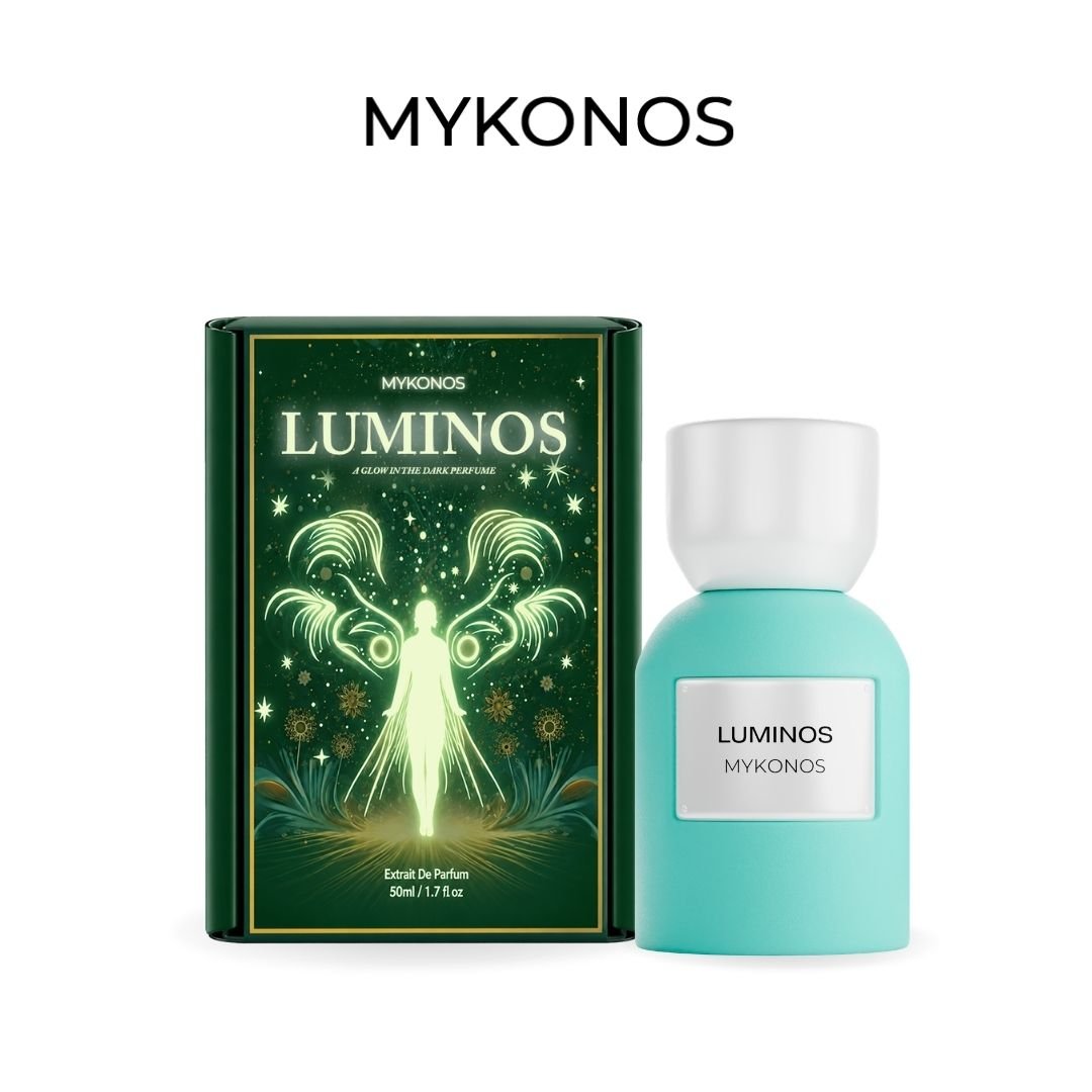 Mykonos Luminos Extrait de Parfum – bottle and box