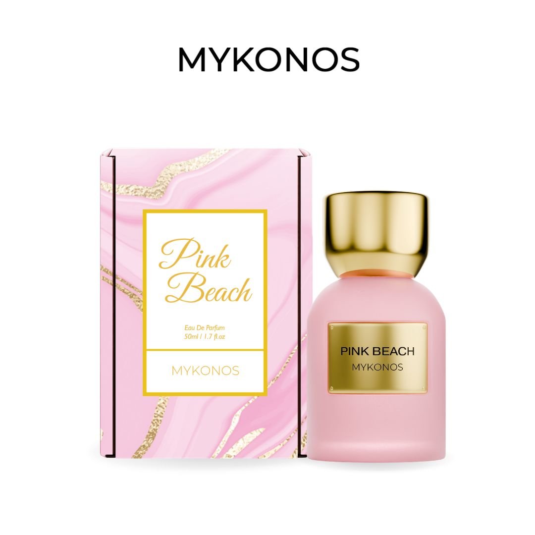 Mykonos Pink Beach Eau de Parfum – bottle and box
