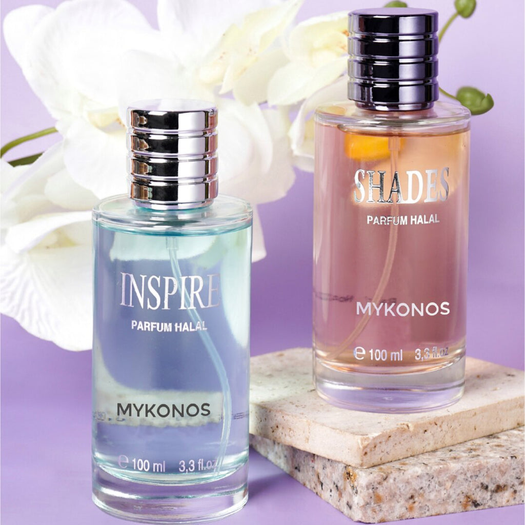 Mykonos Shades Perfume – styled shot 1