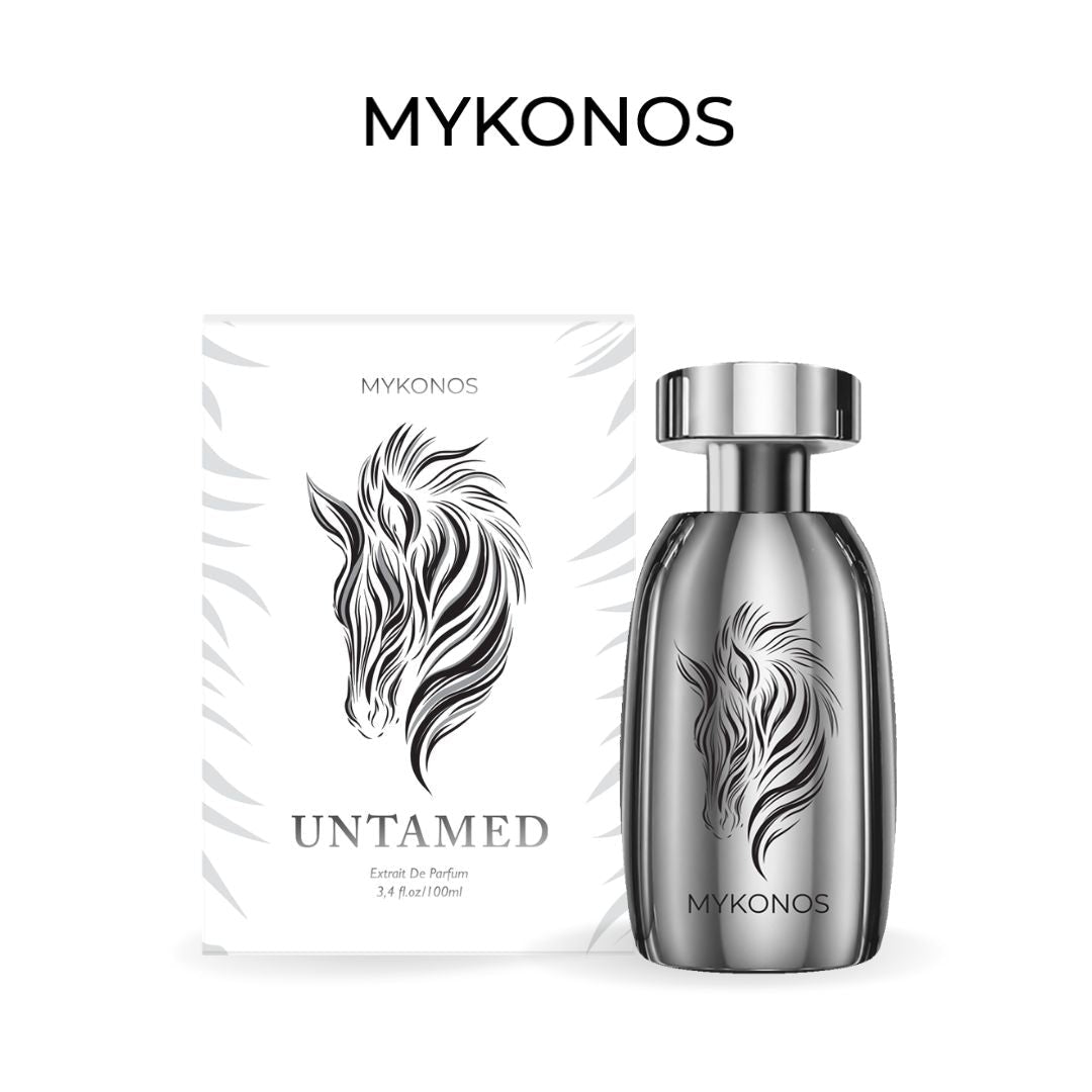 Mykonos Untamed Extrait de Parfum – bottle and box