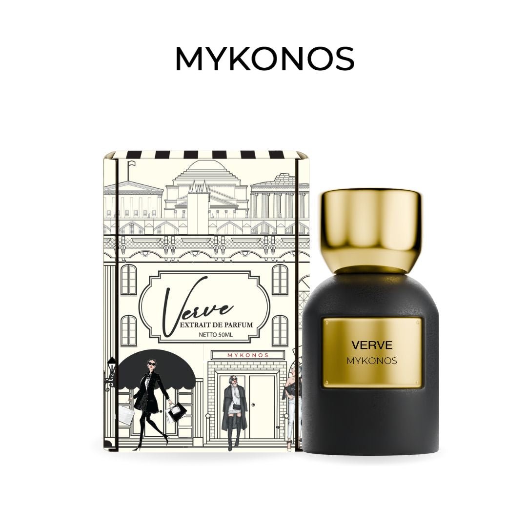 Mykonos Verve Extrait de Parfum – bottle and box